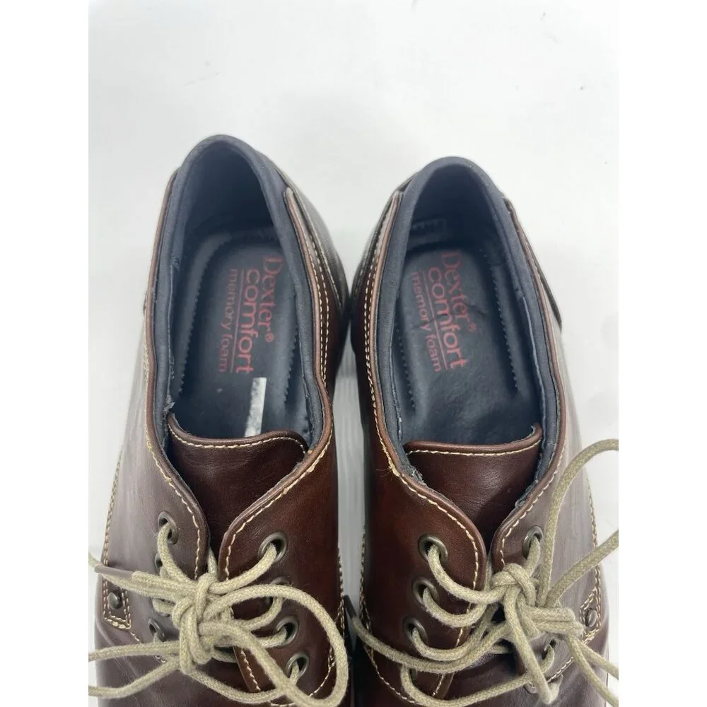 Dexter Comfort Men's Dress Shoes Sz 9 Morrie Brown Oxford‎ Lace-up Career Party